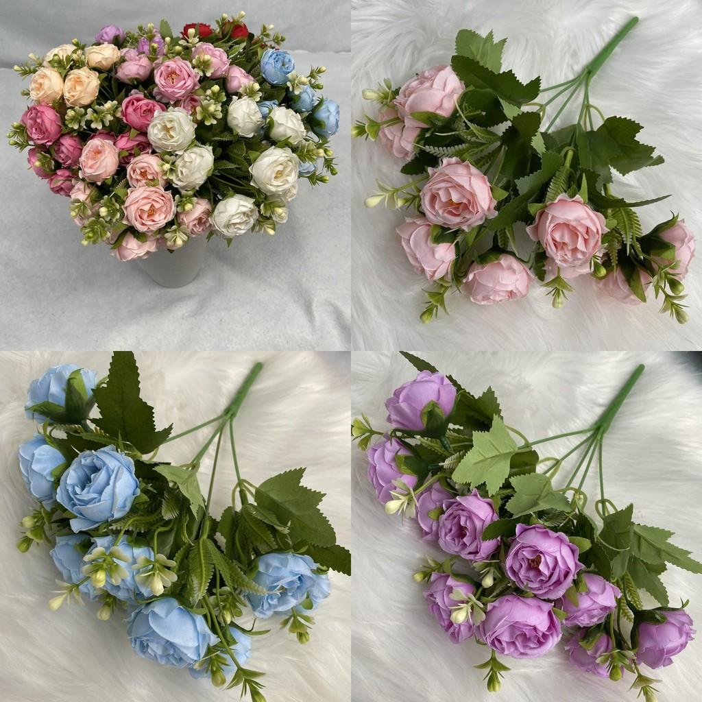 Nordic Velvet Peony Artificial Flowers For Indoor Decoration