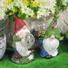 Fairy Holding Light Globe Sculpture Outdoor Solar Night Light Statue Garden Courtyard Lighting Decoration