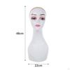Bald Manikin Head Wig Stand Portable with Makeup Professional Shoulder for