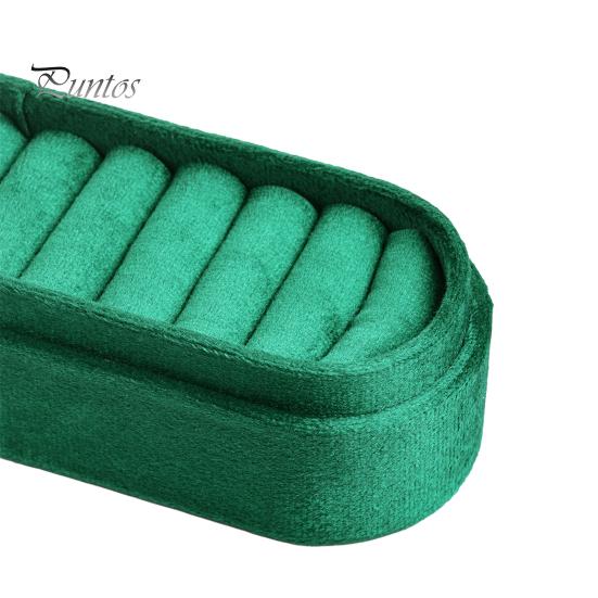 Soft Velvet Jewelry Holder for Earrings Storage Box, Multiple Slots Portable Organizer, Prevent Compact Box Daily Use Scratching Lining Case