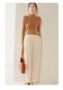 2024 Autumn/Winter Women's Jacquard Cashmere Knit Half-High Neck Sweater