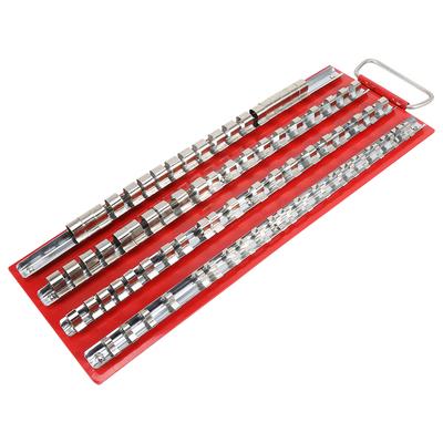 Schwerlast Steckschlüssel Ablage Rack Organizer 1/2 1/4 3/8 Zoll Garage Werkstatt Schiene Werkzeughalter 80 Stück