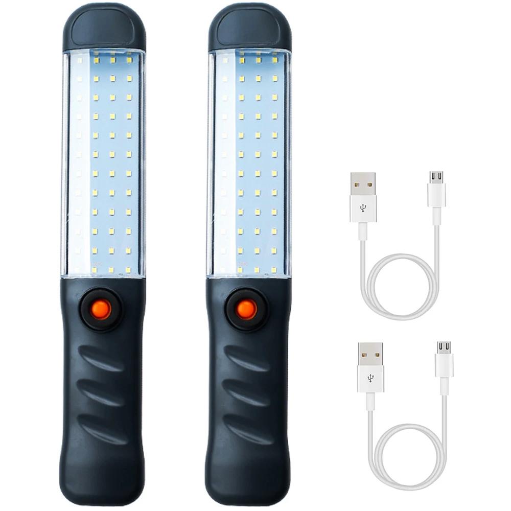 Lanterne cu LED Lampă de lucru reîncărcabilă cu bază magnetică și cârlig pentru agățat Proiector cu 3 moduri pentru grătar de reparații auto pentru utilizare în aer liber