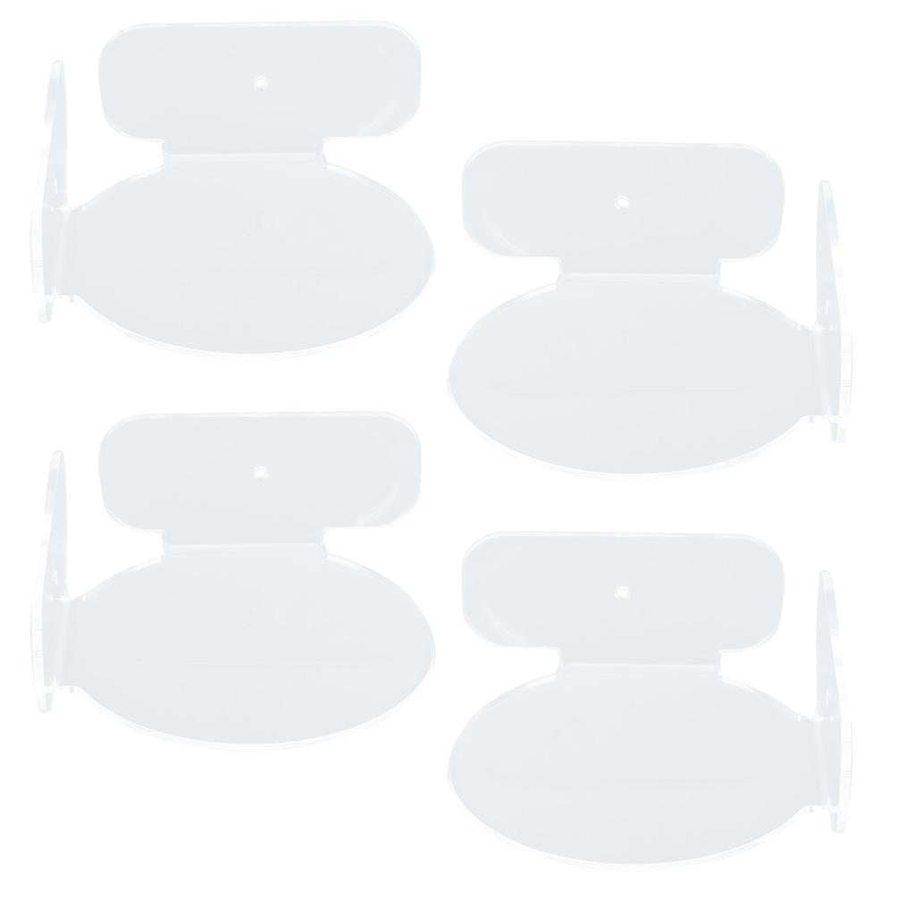 4Pcs Mini Circular Corner Shelf Space Saving Universal Wall Mount Floating Corner Shelf for Security Camera Baby