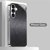 Grijs zwart verticaal getextureerd glazen telefoonhoesje geschikt voor Samsung Galaxy S26 S25 S24 S22 S21 S20 FE/Ultra/Plus valbestendig