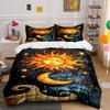 Sun, Moon, Stars Pattern. Bedding Sets Duvet Cover Sets Duvet Covers Pillowcases(1*Duvet Cover 2*Pillowcases Without Duvet Insert)