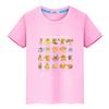 Anime Short  100%Cotton Tees Italian Brainrot Print T Shirt for Kids Boy 10years Cartoon Tops Y2k One Piece Kids Clothes Girls