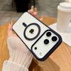 Simple Magnetic Case for iPhone 17 Air 17Pro Max 16e 15 Plus 14 13 12 mini 11 Pro Max Magsafe Clear Wireless Charge Back Cover