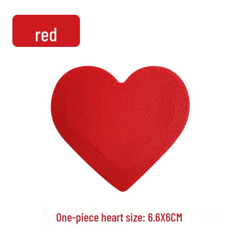 Customizable Heart-Shaped Leather Bookmark with PU Leather and Logo Personalization