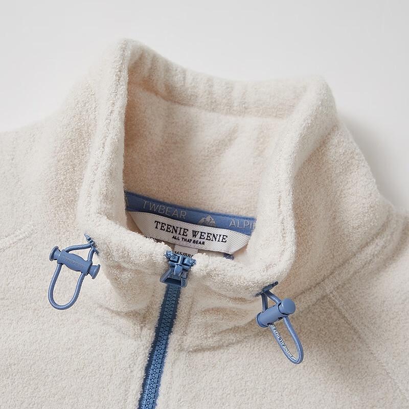 Teenie Weenie Women's Bear Graphic Stand-Collar Sweatshirt