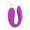 Portable Mini U Shape G-spot Anal Double-head Dildo Vibrator Sex Toy for Women Couple Clitoris Stimulator Vagina Pussy Massager