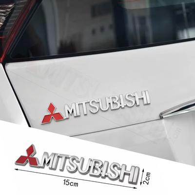 Lancer EX Competition Outlander ASX 3D Aluminum Badge Car Styling Body Car Side Fender Decorative Sticker
