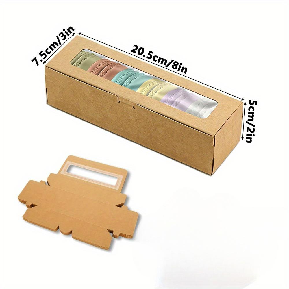 20pcs Gift Boxes with Clear Window Rectangle Paper Treat Boxes Flip-Top Gift Package Box for Festive Occasions Like Anniversaries Parties