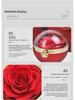 Rotating Rose Gift Box with Necklace and Ring - Valentine's Day Eternal Flower Jewelry Box