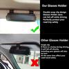 Scatola Multifunzione per Occhiali da Auto Portatile Porta Occhiali da Sole per Auto Porta Occhiali da Guida per Auto Custodia per Occhiali con Interruttore a Pressione Parasole