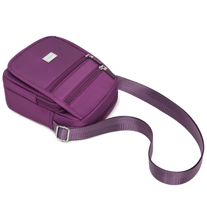 Women's Crossbody Bag Multi-Pocket Shoulder Bag Mother Bag Nylon Large Capacity Square Bag