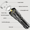 1/2/3Pcs Bright Portable Zoom LED Flashlight Built-in Battery USB-C Rechargeable Emergency Torch Outdoor 3 Lighting Modes