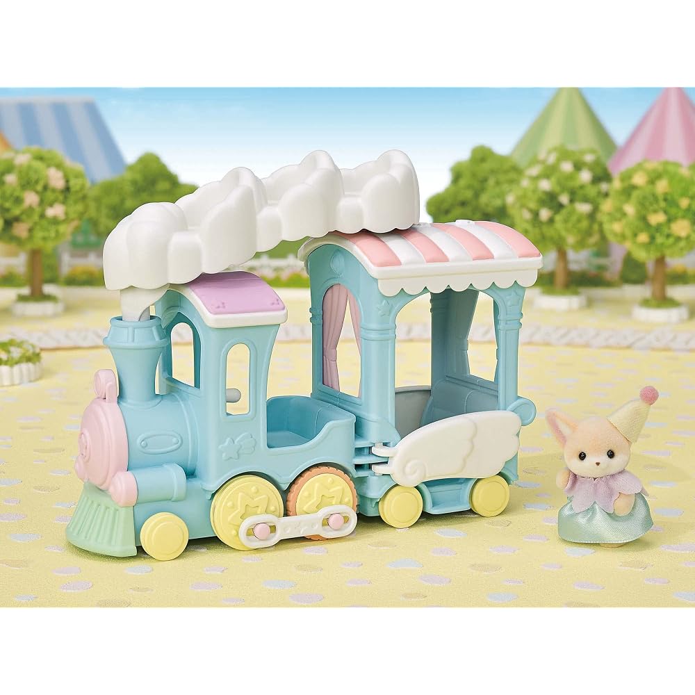 Sylvanian Families Amusement Park Attraction [Fluffy Clouds Parade Train Set] Co-73 ST Mark Certi...