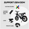 EU Warehouse AtlasTrek V8 Max Electric Fat Bike 48V 15AH Lithium Hydraulic Disc Brake Ebike Mountain Bike Brushless Motor 250W