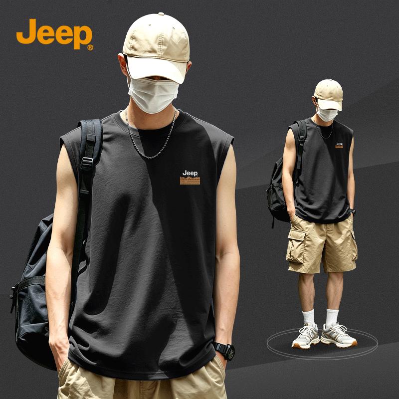 JEEP Men s Pure Cotton Sports Vest 3XL