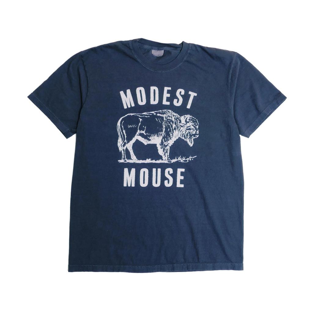 Modest Mouse Buffalo Band Tee Ultra Sbiadita Post Punk Indie Americano Rock alternativo Camicia Rock n Roll Pesante The Lonesome Crowded West - XL