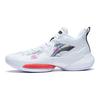 Li-Ning Air Strike Series Shock Absorbing Non-Slip Wear-Resistant Mid-Top Basketball Shoes Men Sneakers White Red Black ABPS073-3