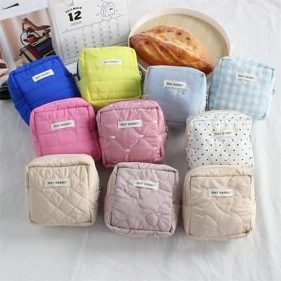 Ins New Makeup Bag Sanitary Pad Pouch Portable Coin Pouch Card Holder Cute Lipstick Case Earphones Organizer Travel Toiletry Bag