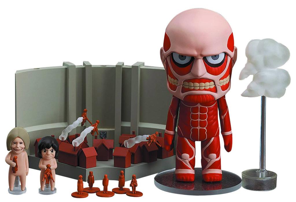 Attack on Titan Nendoroid Colossal Titan Attack on Titan Spielset bemalt beweglich & (Nicht maßstabsgetreue Figur aus ABS und PVC)