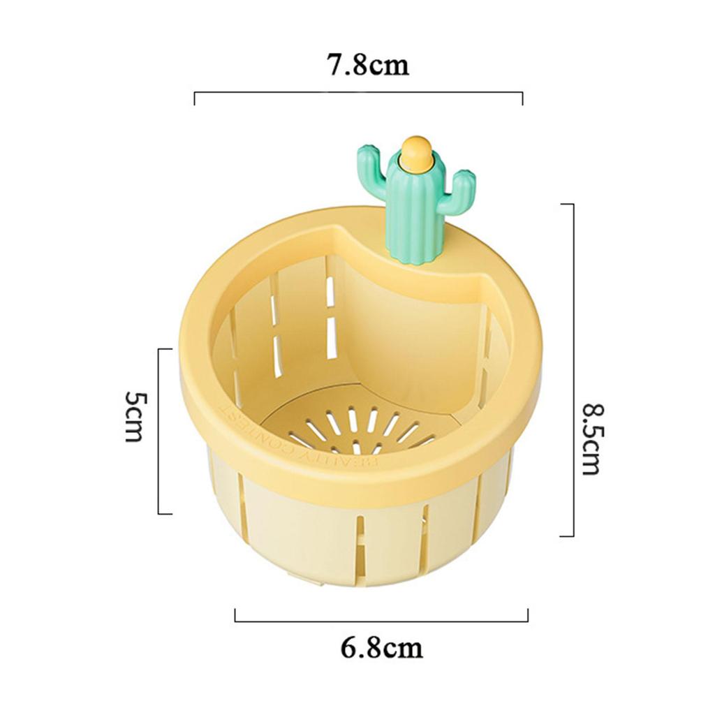 Sink Strainer Cute Cactus Anti Clog Catcher Replacement Sturdy Easy to Clean