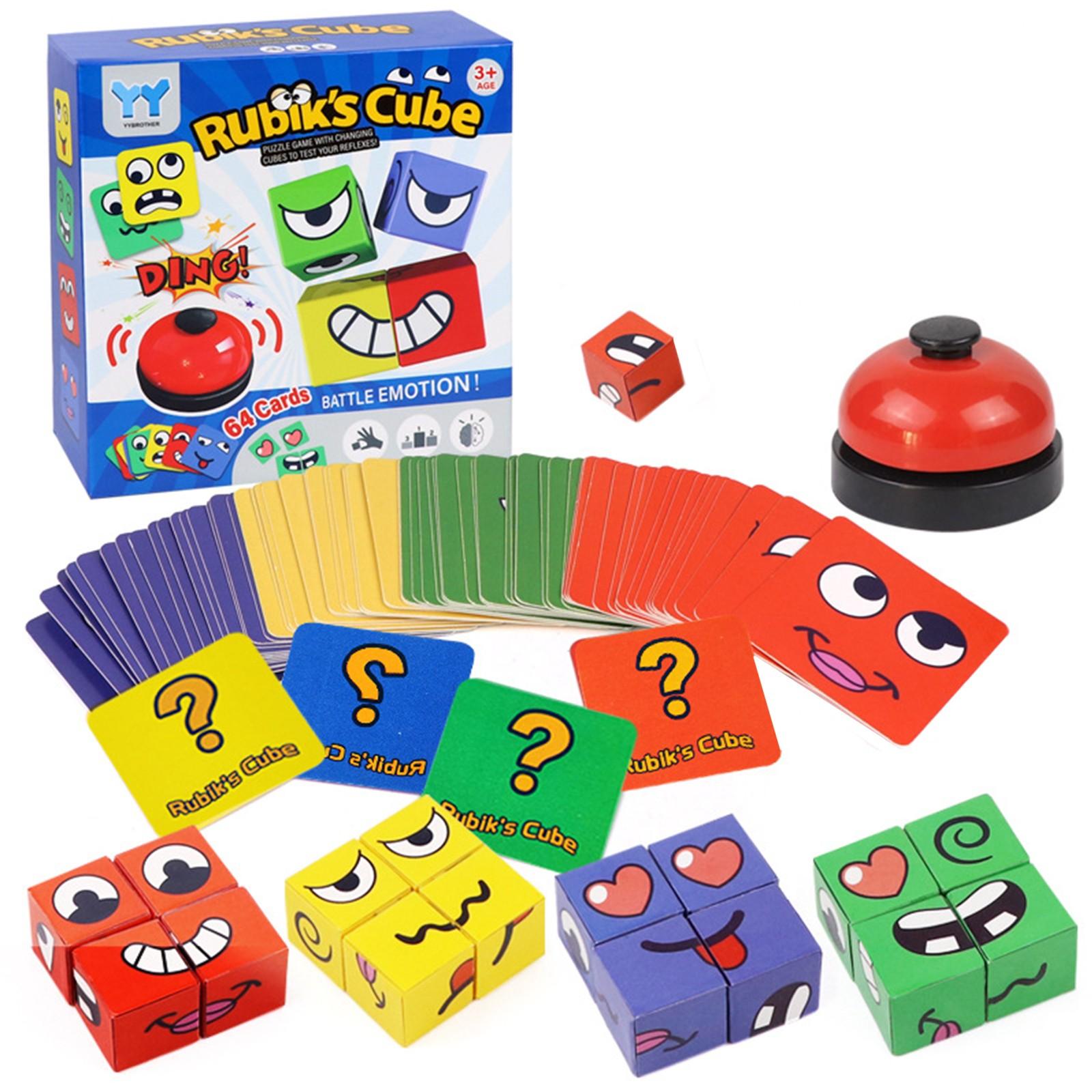 

Игрушки для раннего развития детей, меняющие лицо. Интерактивная настольная игра для родителей и детей. One Size синий