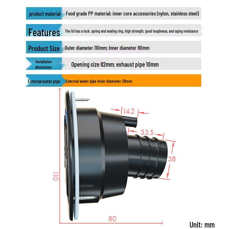 Gravity Water Inlet Self-Driving RV Trailer Tent Car CFS021