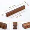 Japanese Minimalist Walnut Handle Solid Wood Cabinet and Wardrobe Drawer Handle