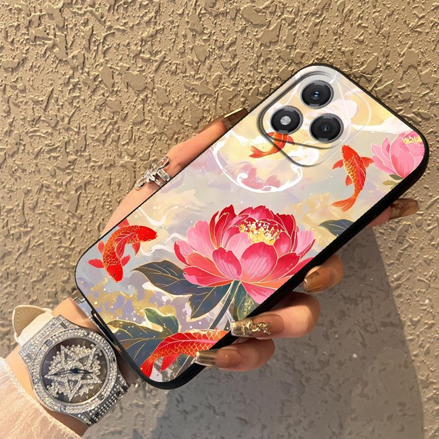 Funda Phone Cover Case for Honor 200 400 Lite X7 X6 8X X8 Magic5Lite X5b 70 90 X9a Oil Painting Flower