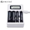 PALO LCD USB Smart Battery Charger for Ni-MH Ni-CD AA AAA Rechargeable Battery 3000mAh Ni-MH 1.2V AA Rechargeable Batteries Charging Kit Battery