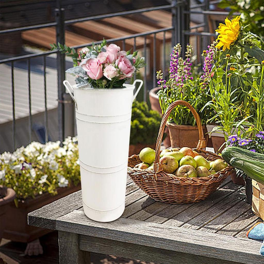 Flower Holder Entrance Metal Flower Stand Decorative Flower Bucket Reusable Walking Stick Flower Storage Rack