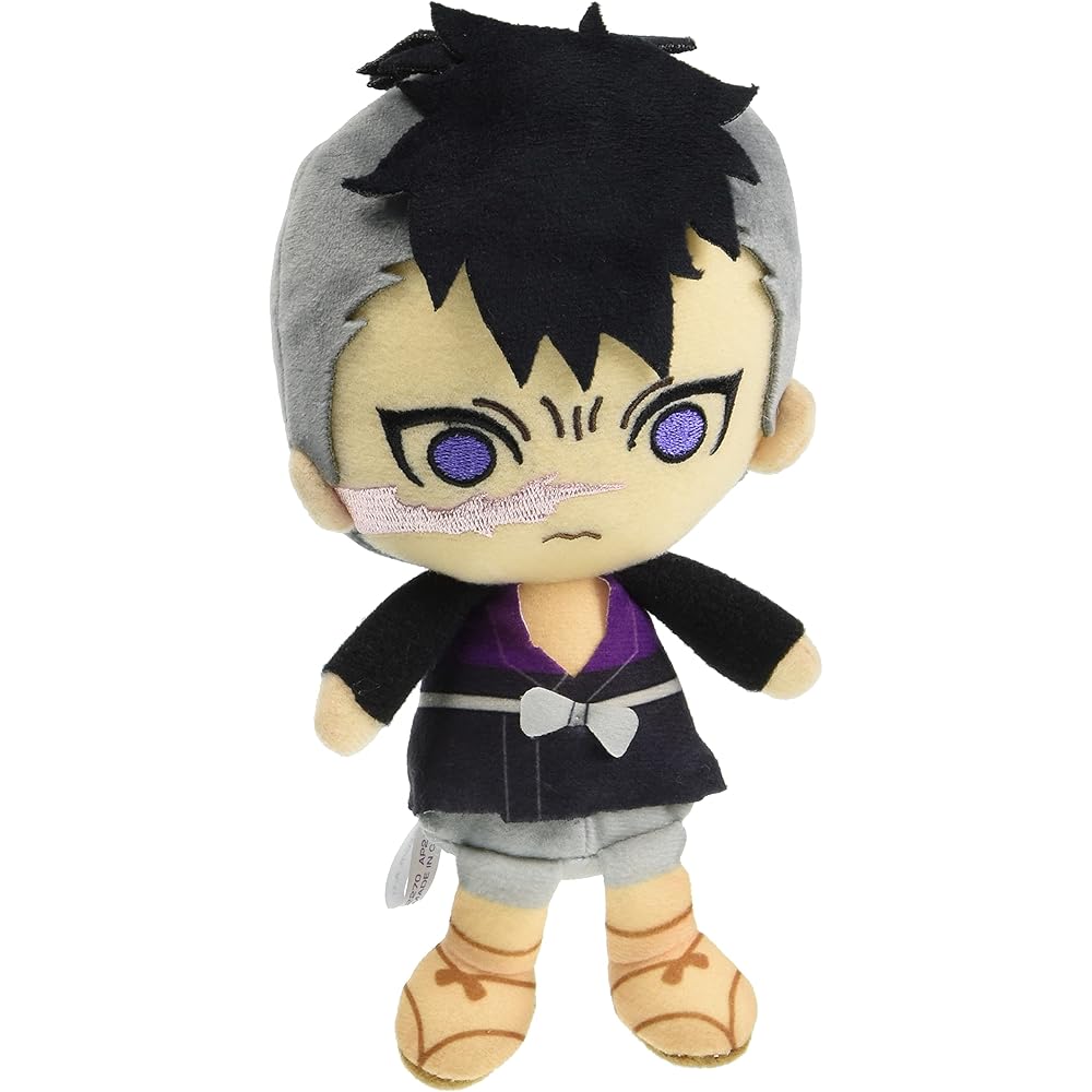 Bandai Demon Slayer Genya Chibi Plush Toy Sitting 15cm