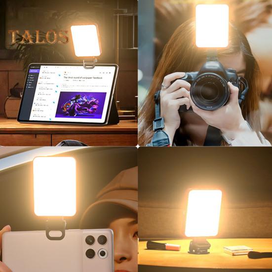 LED Fill Light with Phone Clip Cold Shoe Super Bright 3 Light Modes Flicker Free Portable Rechargeable Magnetic Phone Selfie Light Accessory