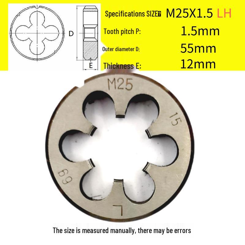 Kulatá vratidlo M24-M26 x 0,5-3 mm, Chod vpřed/vzad, Pravý/Levý závit