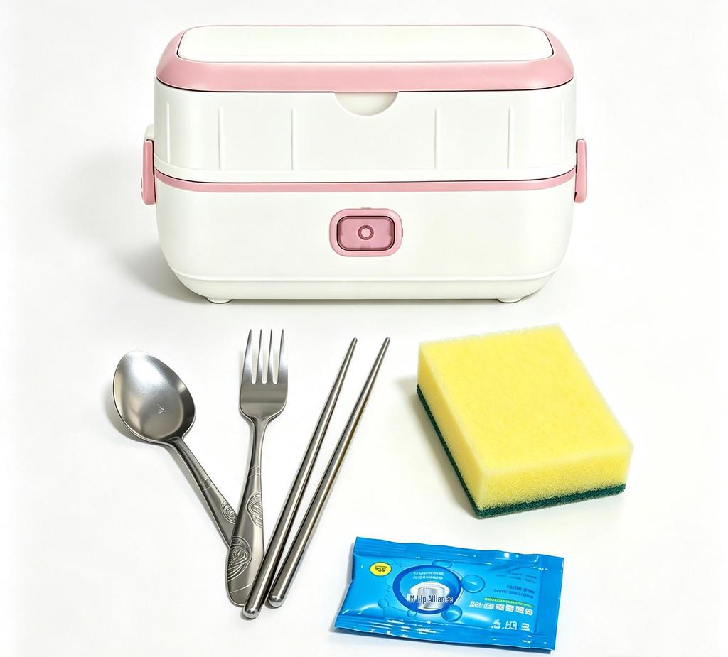 Portable Electric Lunch Box for Heating, Steaming, Cooking, and Warm Food Storage - Ideal for Office Workers