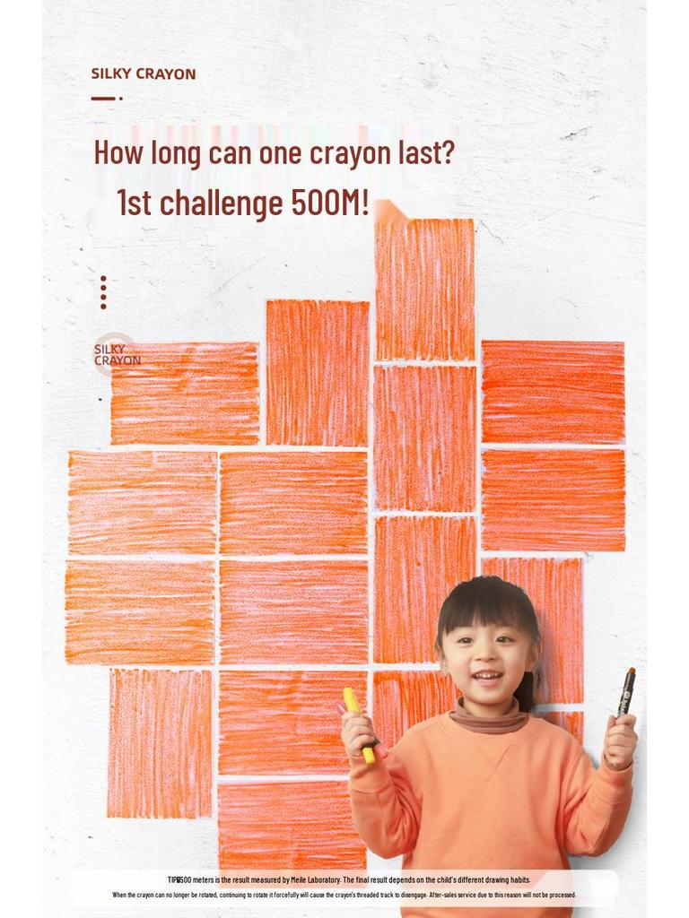 Milo Crayon Washable Rotating Oil Pastels Wax Sticks for Kids