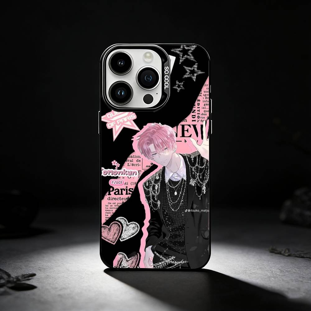 Tamon s B-Side Phone Case For iPhone 17,16,15,14,13,12,11 Plus,Pro Max,XS,Colored silver phone case