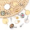 6 szt./partia Stal Nierdzewna Francuskie Kolczyki na Zaczepie Podstawki Pasujące do Kaboszonów Szklanych 8-25 mm, Cameo, Kolczyki DIY Moda Akcesoria