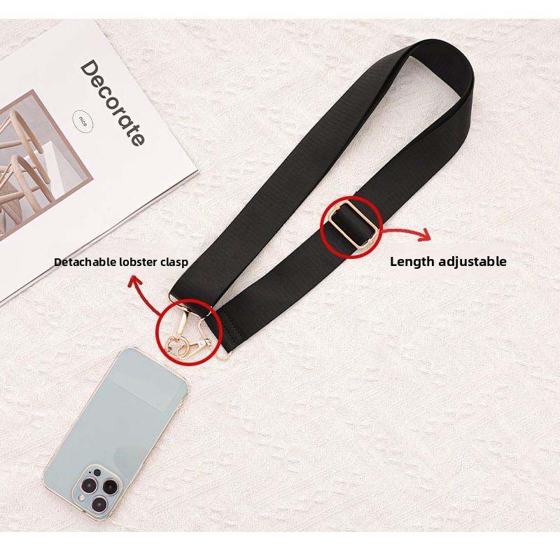 Hot-selling 3.8CM Solid Color Bag Strap Shoulder Strap Messenger Women's Bag Fashion Printed Wide Strap Bag Parts Accessories