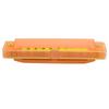 High Quality Durable 10 Holes 20 Tones Plastic Translucent Harmonica Gift for Kids(Orange)