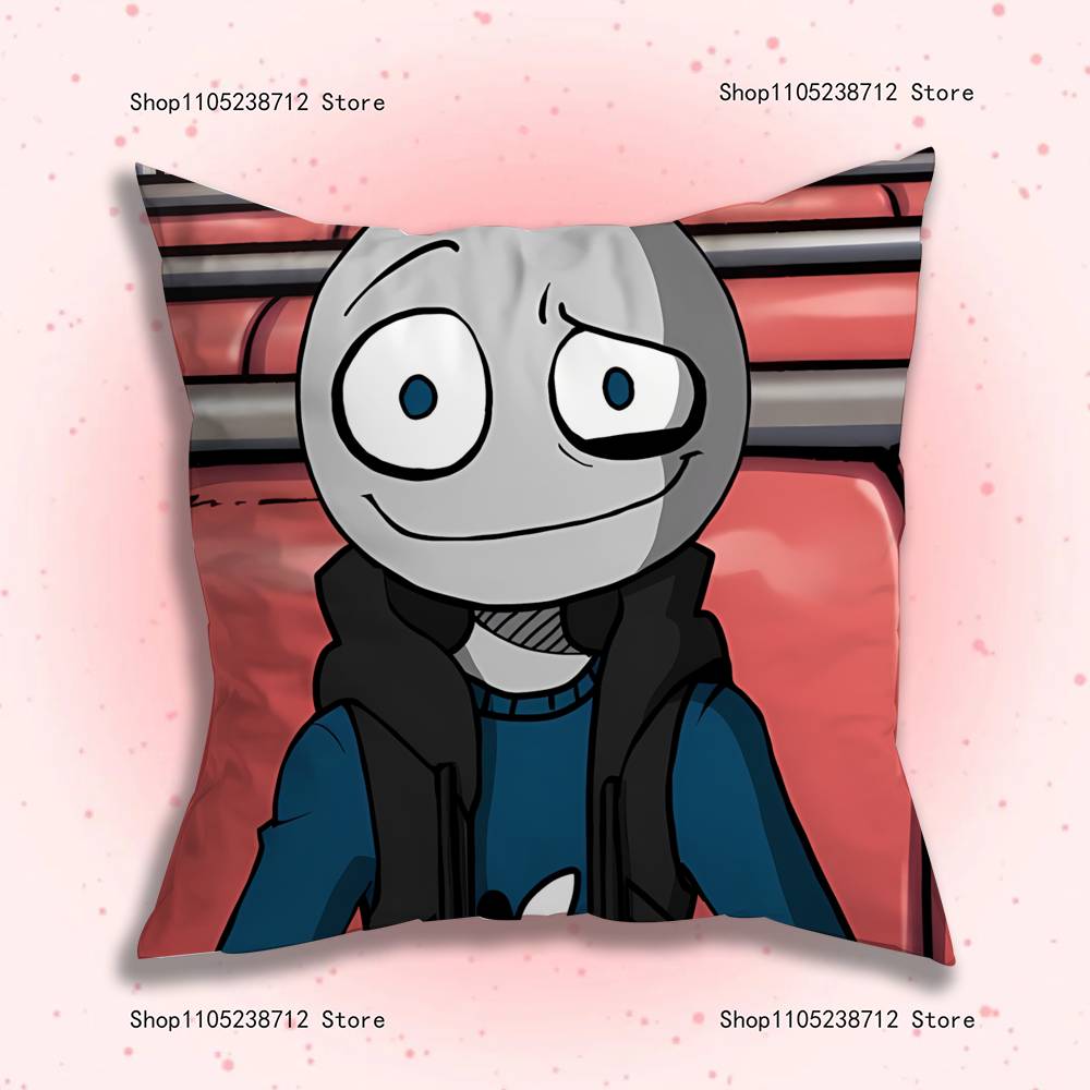 Peter Y-Your B-Boyfriend Pillow Covers Cartoon Sofa Decorative Home Double-sided Printing Short Plush Cute Cushion Cover