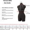 Women's Black Fashion PU Belt Leather Strap Binding Clothing Chest Strap Strap Gothic Clothing Accessories