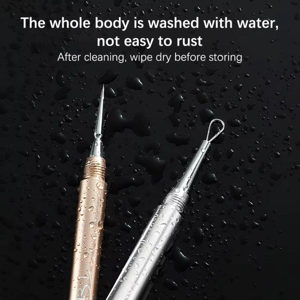 Stainless Needles Comedone Remover Double-Ended Acne Removal Tool Pore Cleaner Pimple Removal