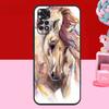 Horse Sketch Case For Xiaomi Redmi Note 14 13 12 11 10 15 Pro Plus Redmi 15 C 13C 10C 12C 14C Soft Cover
