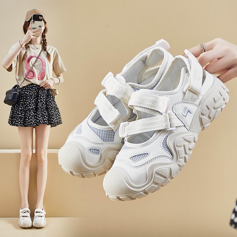 2024 New Footwear Women Sport Sandals Wedge Hollow Out Women Sandals Outdoor Cool Platform Shoes Women Beach Summer Shoes