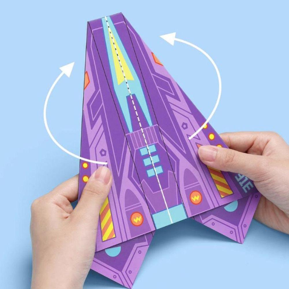 Montessori Airplane Origami Set Art Learning Versatile Paper Aircraft Toy Parent-child interaction